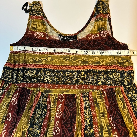 Vintage 90s All That Jazz Mini Babydoll Dress Guatemalan Rayon - Picture 4 of 7